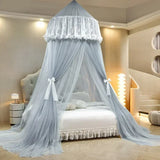 1PC Mosquito Net Top Hook Encrypted Mesh Lace Patchwork Hanging Net Canopy Quick Installation Anti-mosquito Bed Cover Curtain