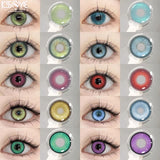 2 Pcs Hot Sale Colored Contact Lens Nature Brown with Myopia Degree Grade 0.00- 8.00 Soft Lens Fast Shipping