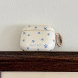 Spring Fresh Blue Flower INS Soft Case for Apple AirPods 4 Protection Cover for AirPods Pro 2 3nd Generation Earphone Cases