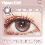 2pcs Half-Year Colored Contacts Pink Purple Lens for Halloween Party Cosplay Vivid Eye Makeup 0 Degree Soft Breathable