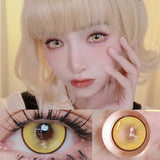 1pair Colored Contact Lenses Anime Halloween Cosplay Softlens 14.5mm 6months