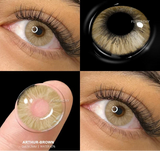 1Pair Korean Brown Contact Lenses for Eyes Fashion Colored Contact Lens Gray Pupil Green Eye Contacts Yearly Color Lens