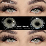 0~-6.00 Myopia Lenses 1 Pair Colored Contact Lenses with Degree Natural Eye Contact Prescription Lens Fashion Lenses