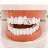 Teeth Vintage Hip-Hop Braces Tooth Caps for Mouth Geometric Geometric Braces for Halloween Hip-Hop Jewelry Party