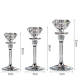 Glass Candle Holders For Wedding Christmas Festival Centerpiece Dinning Table Romantic Decoration Hotel Bar Home Candlestick