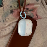Colorful Stars Blue Soft TPU Earphone Case for Airpods 4 3 2 1 Pro Pro2 Shockproof with Hook for Airpods 4 Charging Case Cover