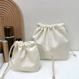 5Pcs Color Drawstring Pouches Portable Gift Blank Bags For DIY Cotton Hemp Bags Jewelry Display Packaging Storage