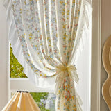 Nordic Style Geometric Triangle Embroidered Gauze Curtain For Living Room Balcony  Bedroom Partition Curtain Window Curtain