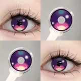 2Pcs Halloween Cosplay Color Contact Lenses for Eyes Crazy Red Anime Accessories Yellow Blue Pupilentes Fast Shipping