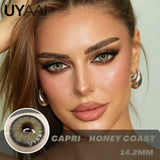 Color Contact Lenses For Eye Brown Lens Green Color Pupils Blue Eyes Contact Makeup Beauty Eye Cosmetics Year