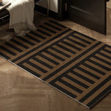 Modern Geometric Wire Loop Mat Dust-Resistant Non-slip Waterproof Easy-to-Clean for Indoor Entryway Living Room