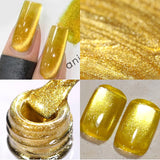 Pink Light Flow Cat Magnetic Gel Nail Polish 10ml Holographics Shining Line Magnetic Long Lasting DIY Salon Varinsh