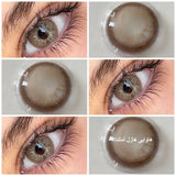 Colored Contact Lenses Myopia Power 14.2mm Small Pupil Half-Year Disposable