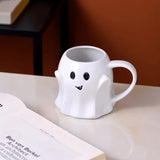 Ghost Coffee Cup Creative Ceramic Mug Afternoon Tea Breakfast Milk Cup Home Office Drinking Utensils Cute Cartoon Halloween Gift