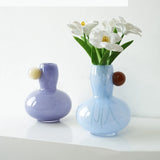 Stained Glass Vase Geometric Sphere Glass Bottle Floral Arrangement Accessories Hydroponics Terrarium Home Decoration