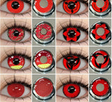  1pair Eye Contect Lenses Cosplay Colored Contact Lenses for Halloween Anime Cosplay Beauty Red Lenses Yearly Cosmetics