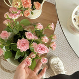 American Style Retro Natural Iron Art Flower Bucket Flower Shop Folk Floral Art Hydroponic Double Ear Vase Flower Set