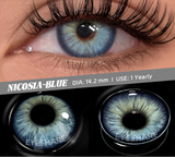 2pcs Color Contact Lens for Eyes Chocolate Makeup Lens Natural Blue Gray Eyes Contact Brown Beauty Lenses Green Contact