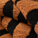 Leopard Pattern Thick Plush Sofa Cover, Irregular Couch Cover, Velvet Furniture Protector, Non-slip Seat Cover, 3 Seater