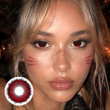2pc Halloween Cosplay Colored Contact Lenses Red Eye Lens Blue Color Pupils Anime Green Role Play Lenses Cos Party Makeup