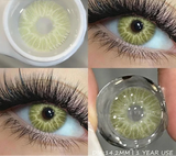 1 Pair Colored Contact Lenses for Eyes Brown Contacts Lenses Fashion Blue Lenses Yearly Gray Pupils Lens Beauty Makeup