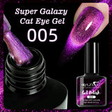 Purple Cat Eye Gel Polish Bright Magnetic Nail Gel Soak Off UV LED Semi Permanent Varnish Nail Art DIY Popular Color