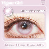 2pcs Half-year Color Contact Lenses Cosmetic Cosplay Pupils Halloween Beauty Women Makeup Blue and Purple Gradient