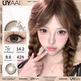 1 Pair New Color Contact Lens Natural Pupils Green Lens Makeup Colored Pupils Gray  Brown Contact Lenses y2k Beauty