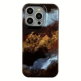 Luxury Blue Black Brown Render Splicing Case For iPhone 16 Pro Max Cases iPhone 15 14 13 12 11 XS Max XR X 7 8 Plus Clear Cover