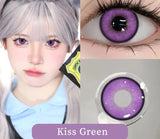 1 Pair New Kio Style Color Contact Lenses with Diopter Myopia Eyes Cosplay Contacts Lens  Halloween Contact Lenses Makeup