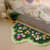 Irregular Shapes Rugs for Bedroom Fluffy Soft Bedside Floor Mat Home Thick Plush Rug Modern Style Living Room Decoration Carpet