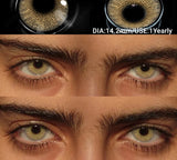 2Pcs Colored Contacts Lenses Natural Blue Gray Beauty Lenses Brown Makeup Lenses Green Eye Contact Yearly Soft Eye Lens