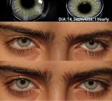 2Pcs Colored Contacts Lenses Natural Blue Gray Beauty Lenses Brown Makeup Lenses Green Eye Contact Yearly Soft Eye Lens