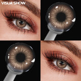 Color Contact Lenses Prescription Small Pupil Graduated Lens 1Pair Fashion Makeup Soft Color Contacts  Beauty Cosmetic