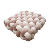 Square Knot Stuffed Cushion Nordic Aesthetic Pillow Decorative Plush Pillow Office Sleeping Floor Windowsill Back Cushion Decor