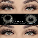 0~-6.00 Myopia Lenses 1 Pair Colored Contact Lenses with Degree Natural Eye Contact Prescription Lens Fashion Lenses