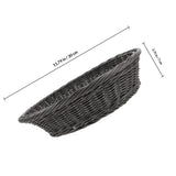 Round Woven Rattan Fruit Basket 30Cm Brown for Kitchen Dining Table Home Vegetable Storage Food Serving Decorative Tabletop