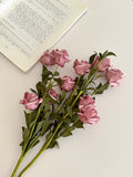 Ins Style Artificial Flower Rose Style French Dried Flowers Fake Flower Decora Ornaments Hand Holding Flower Photography Props