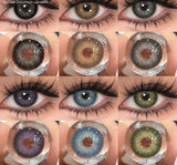 2pcs Natural Color Contact Lenses For Eyes Pattaya Green Lenses Blue Eye Contacts Lens Gray Beauty Pupils Yearly Use