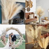 100cm Artificial Pampas Grass Tall Fluffy Reed Fake Flowers for Vase Filling Wedding Party Decoration Boho Flower Arrangements