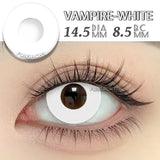 2pcs Halloween Colored Cosplay Contacts Lenses for Eyes Yearly Anime Lens Cosplay Eyes Contacts White Mesh Blind Lens