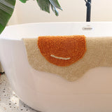 Tufted Rug Fried Frangipani Pattern Entrance Hallway Doormat Rug Non-Slip Abosrbent Bath floormat Bedroom Kitchen Toilet Carpet