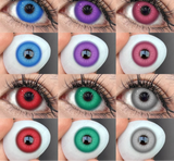 2pcs Anime Cosplay Contact Lenses Colored Lens for Crazy Halloween Solid Color Blue Contacts Pink Beauty Pupil Yearly