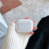 Pink Heart Girls Case for AirPods 4 Pro Shell Texture Earphone Protective Cover for Airpods 2 3 3rd Soft IMD Case with Keyring