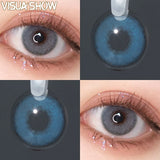Natural Brown Colored Contact Lenses Eyes Color Lens 1Pair Small Pupil Lens 12-Month Disposable Cosplay Makeup Lenses