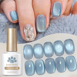 Shadowstar Bamboo Gel Polish 10ml Cat Magnetic Eye Effect Crystal Semi-Permanent Varnish Soak Off UV LED Manciure