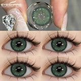1 Pair Blue Colored Contact Lenses for Eyes Natural Brown Contact Lenses Fashion Lenses Brown Eye Lens Softlenses