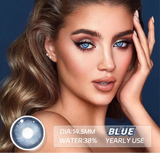 2Pcs Best Selling Contacts Colored Lenses Color Blue Green Grey Series Soft Lens Natural EyeBeauty Pupil Cosmetic Lens