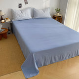 Korean Bedding Full Sets Blue New Soft Striped Queen Bed Sheets Duvet Cover With Pillowcase No Filling Bedroom Decor