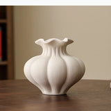 Flower Ceramic Vase Desk Decoration Floral Arrangement Artificial Flowers Decorative Vases Room Aesthetic Decor